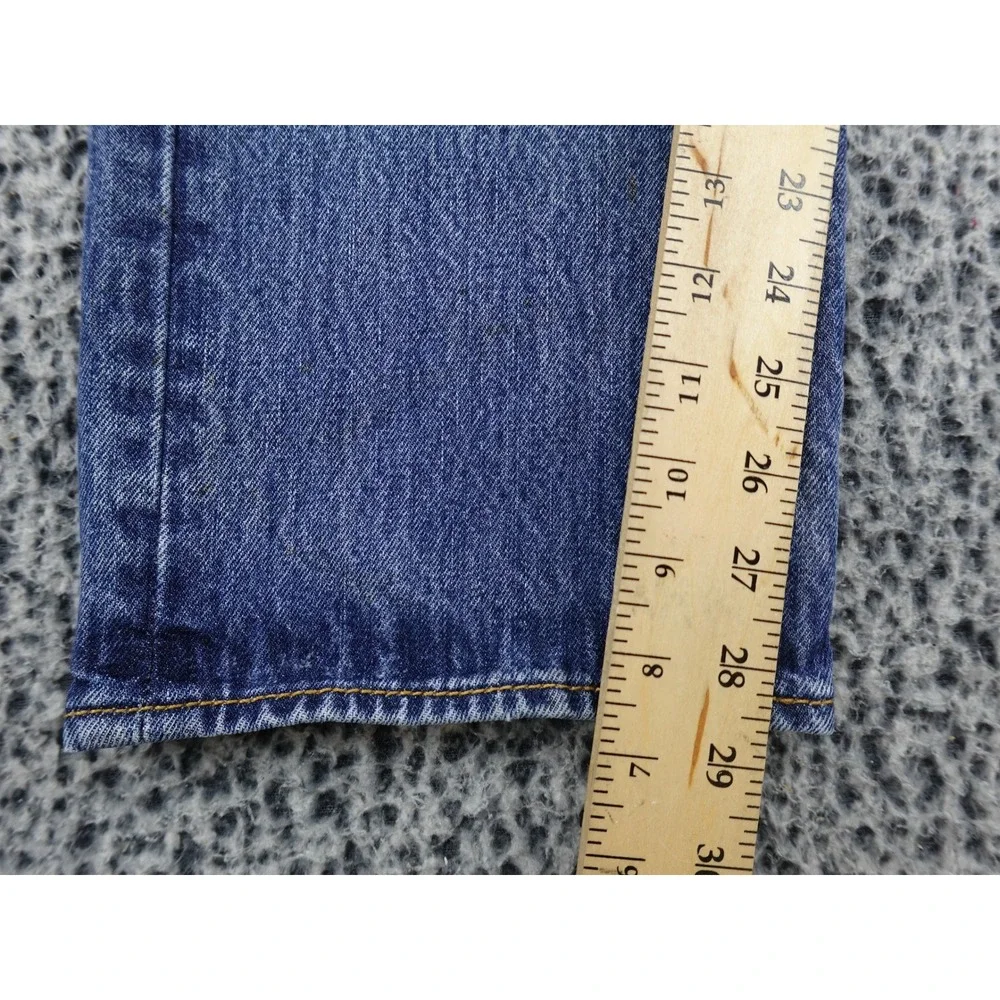 Levis 501 Jeans‎ Mens 36x30 Blue Distressed Stained Straight Button Fly